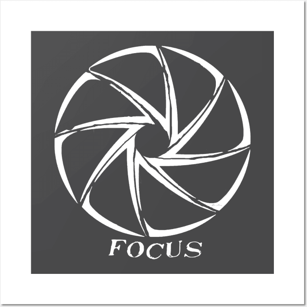 Focus - Photographer Shirt Wall Art by Junnio